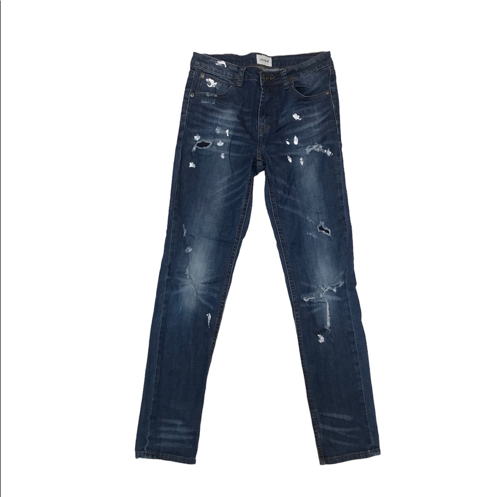 Hudson Distressed Destroyed Sz 14/28 Denim Jeans